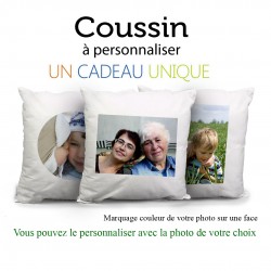 House de coussin blanc personnalisé