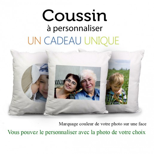 House de coussin blanc personnalisé