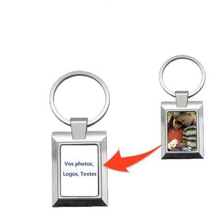 Porte clé rectangle personnalisé rectangulaire