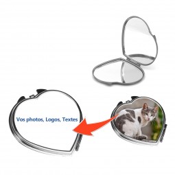 Miroir de poche à personnaliser