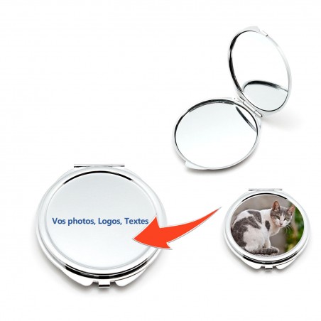 Miroir de poche à personnaliser