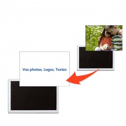 Magnette photo personnalisé rectangulaire