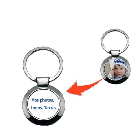 Porte clé personnalisé rond